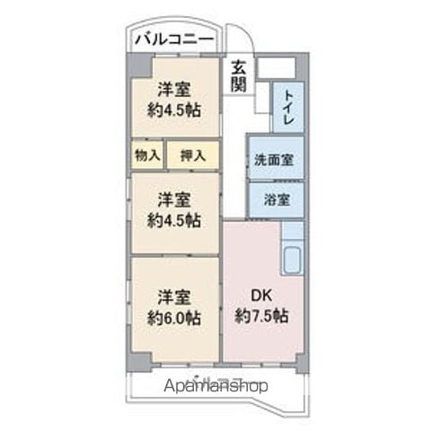 エスポワール長久手の間取り写真