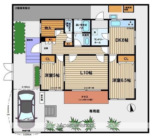 京王井の頭線 永福町駅 徒歩3分 2階建 築57年の間取り写真