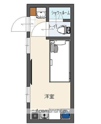 コンテナハウス稲原[1R/12.5m2]の間取図