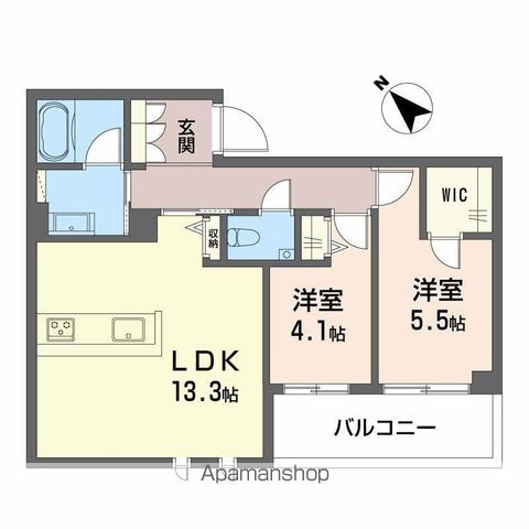 シャーメゾン トレゾールの間取り写真