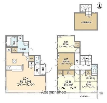 Ｋｏｌｅｔ府中是政[3SLDK/92.34m2]の間取図