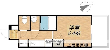 プレサンス大津京町ヴェリス[1K/22.57m2]の間取図