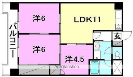 スカイピア保免[3LDK/57.6m2]の間取図