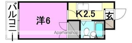 コーポヤマキ　Ａ棟[1K/17.55m2]の間取図