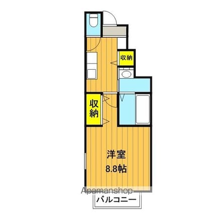 メゾン・アートＢ[1K/30.53m2]の間取図