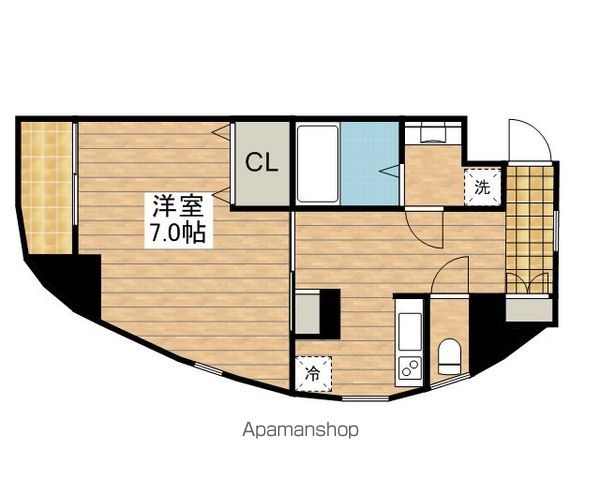 調布市布田のマンションの間取り