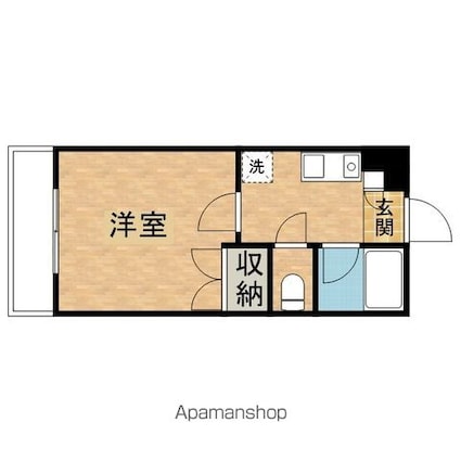 グリーンウッドⅡ[1K/18.84m2]の間取図