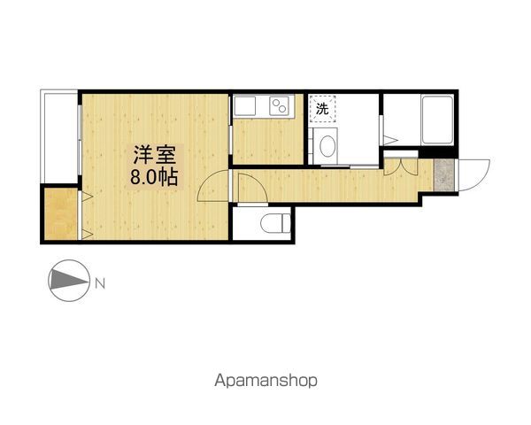 ＩＬ　ＳＯＬＥ[1K/28.74m2]の間取図