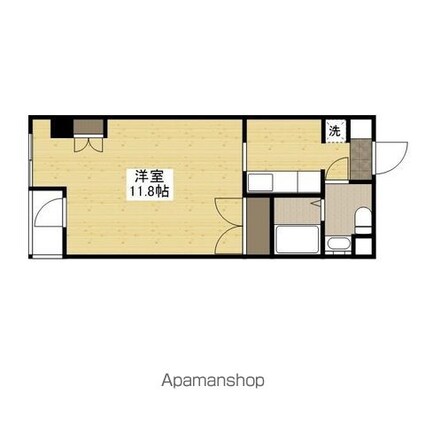 ソルヴェール舟入本町[1R/33.78m2]の間取図