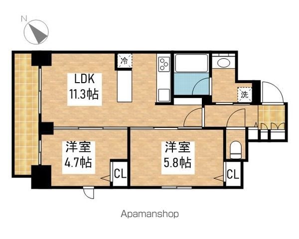 SーRESIDENCE葵IIの間取り写真