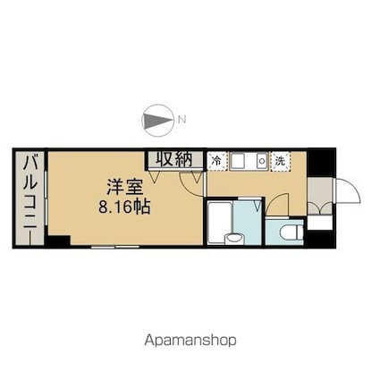 リトル・アージュ[1K/20.7m2]の間取図