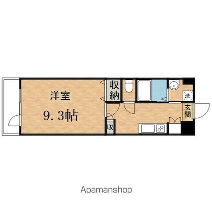 アネシス[1K/30.69m2]の間取図