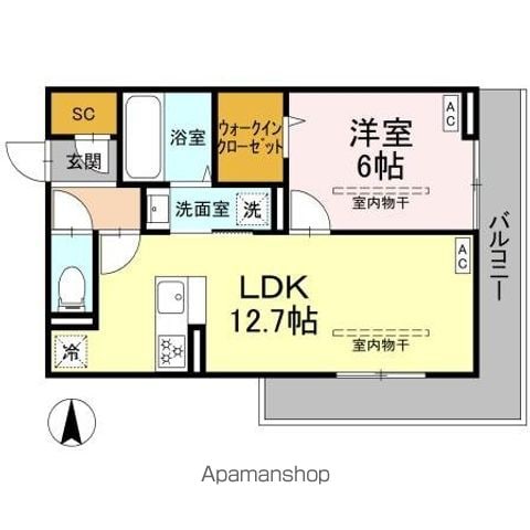 GRAND DーROOM里山辺の間取り写真