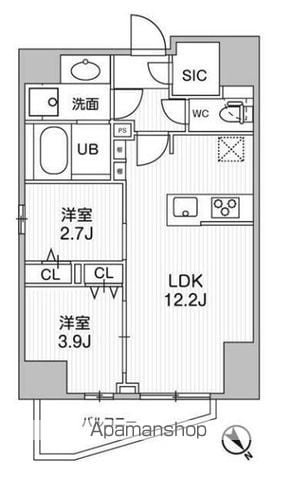 SーRESIDENCE目黒大岡山BRESAの間取り写真