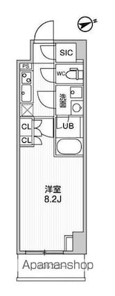 ＡＬＴＥＲＮＡ大塚[1K/25.81m2]の間取図