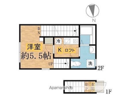 仮）シティハイツ大船町[1K/25.1m2]の間取図