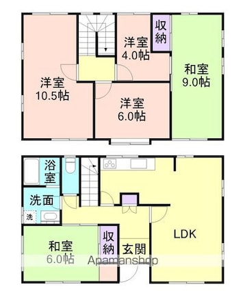 和歌山県和歌山市六十谷[5LDK/119.1m2]の間取図