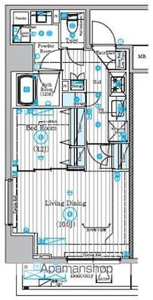 リライア東京墨田[1LDK/40.99m2]の間取図