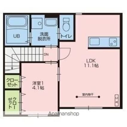ＬａｎｃｈｅⅣ（ランシェ４）[1LDK/43.17m2]の間取図