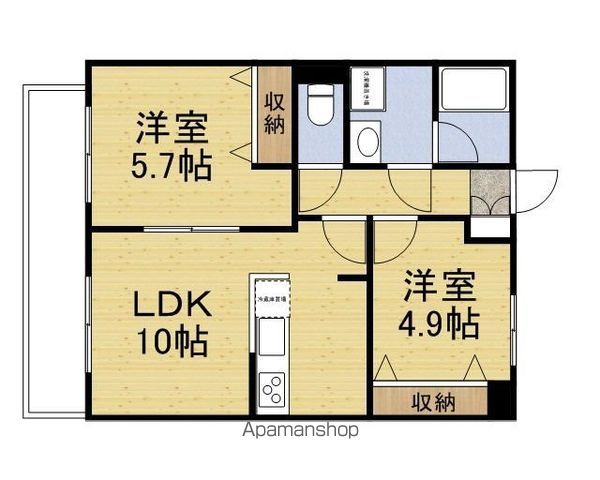 【三鷹市牟礼のマンションの間取り】