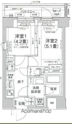 【ルフレ　プレミアム町屋の間取り】