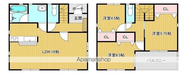 【仮）和合町Ｉ様戸建　Ｂ棟の間取り】