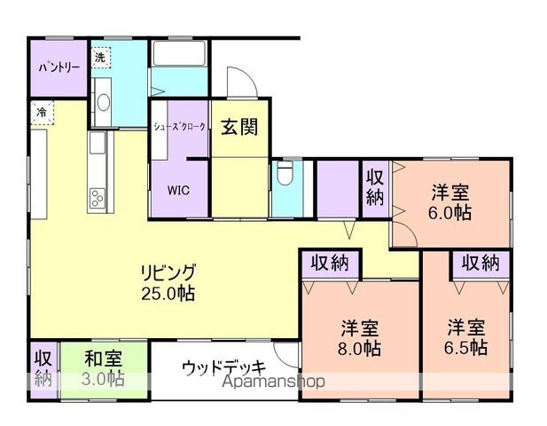 土佐町２丁目一戸建ての間取り