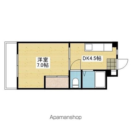 コーポ本町[1DK/21m2]の間取図