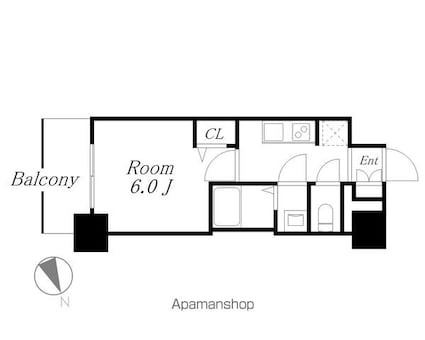 アドバンス名古屋シュテルン[1K/21.46m2]の間取図