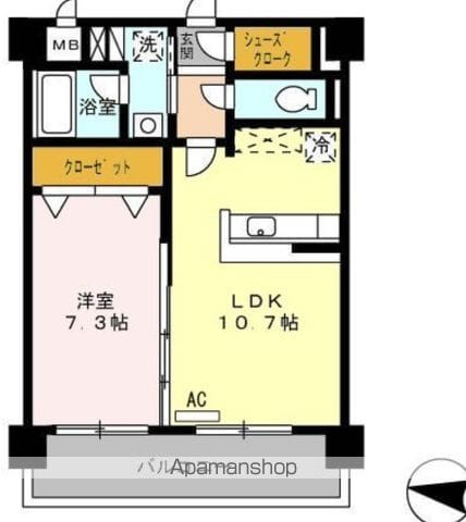リビオン千代町の間取り写真