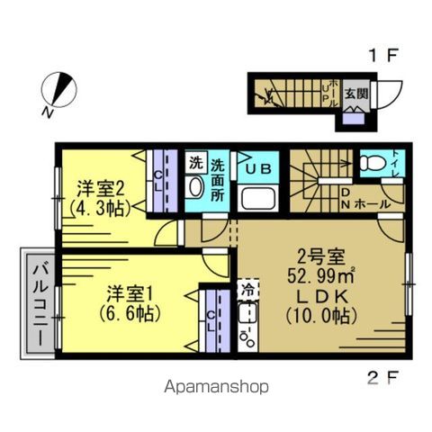 メゾン雅　Ⅱの間取り