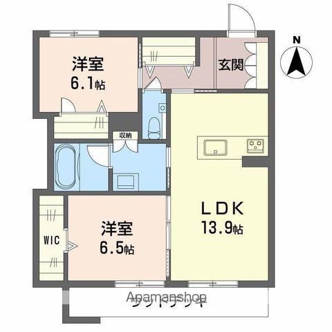 リーベン メーアの間取り写真