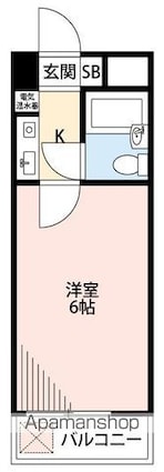ジュネパレス新松戸第１４[1R/21m2]の間取図