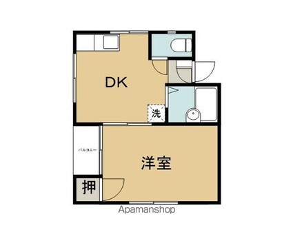 コーポ忠洋[1DK/35.26m2]の間取図