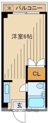 ＮＳハイム[1R/14.85m2]の間取図