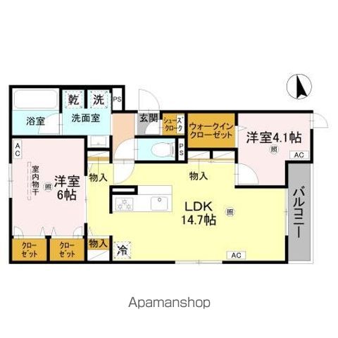 CLASHIST上住吉の間取り写真