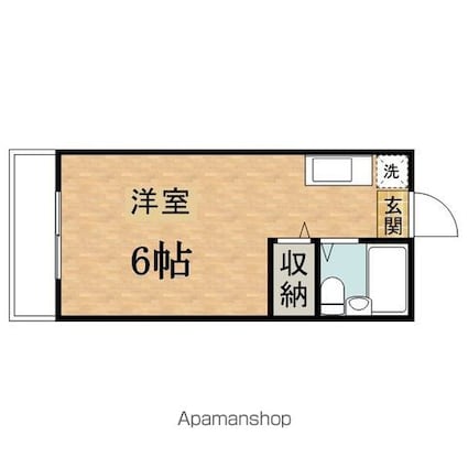 サニーハイツ[1R/17.71m2]の間取図