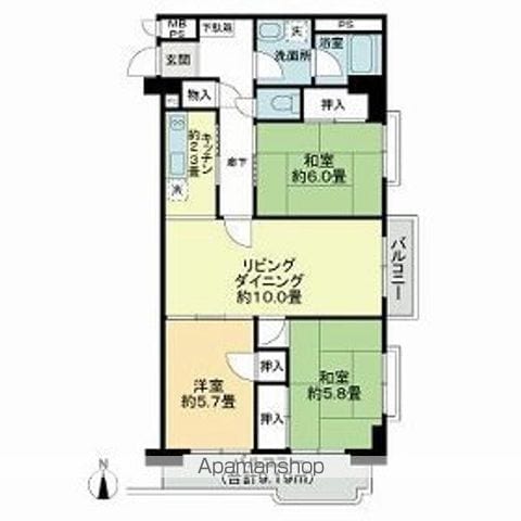 【トーア辰巳マンションの間取り】