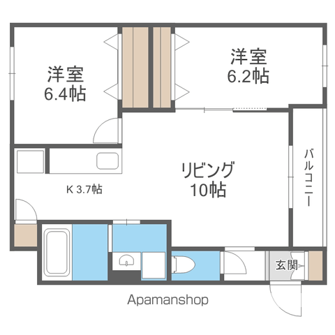 グランメール円山の間取り写真