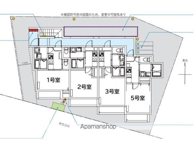 ＫＲＡＳＵＣＯ検見川 205 ｜ 千葉県千葉市花見川区検見川町１丁目743-1（賃貸アパート1K・2階・22.73㎡） その3