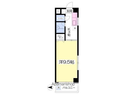 レクセル本町[1K/27.06m2]の間取図