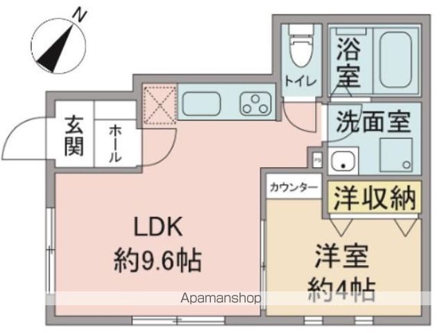 【八王子市東中野のアパートの間取り】