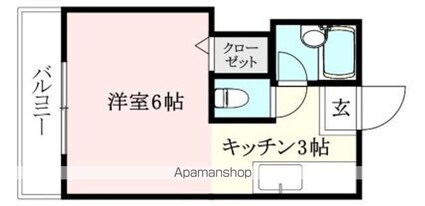 ＤＡＩＫＹＯ．ＢＬＤ．[1K/24m2]の間取図