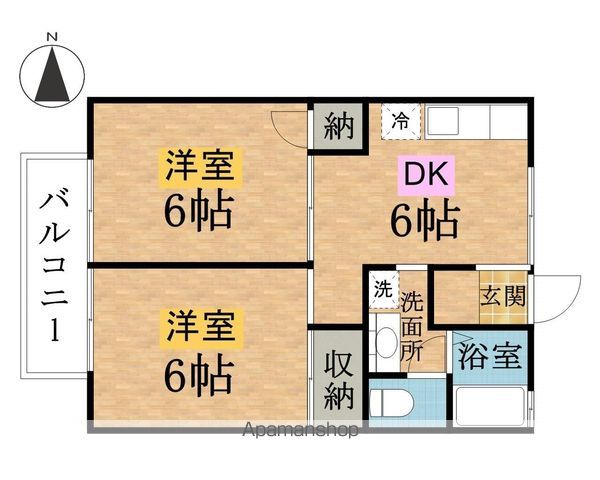 パレス椚田の間取り写真