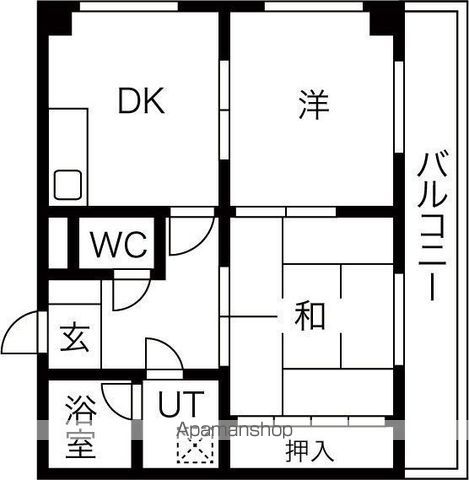 シャトー参番館の間取り写真