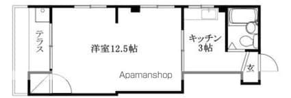 緑町ハイツ[1K/29.12m2]の間取図