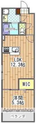 コクーン千葉[1LDK/41.4m2]の間取図