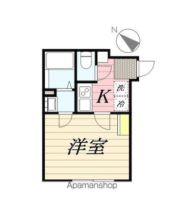 Ｃｒｅｃｉａ薬円台[1K/20.41m2]の間取図