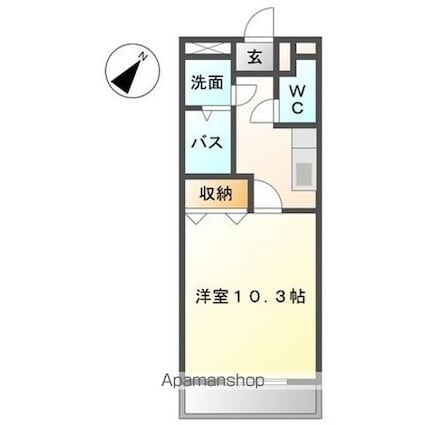 サンレジデンス[1K/29.75m2]の間取図
