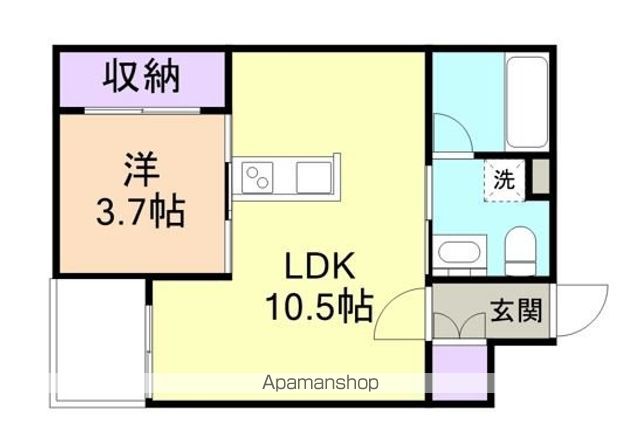 和歌山市湊のマンションの間取り